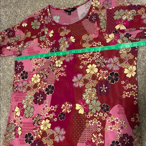 Johnny Was Multicolor Floral Blouse - Picture 5 of 8